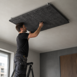 Lámina acústica antracita barrier E 30 mm – 1.22 m × 2.44 m